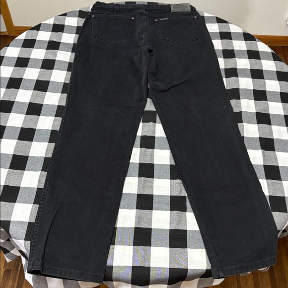 USA Harley Davidson Black Traditional Jeans Men Size 36 x 34 Long Cotton Tapered - Picture 10 of 11